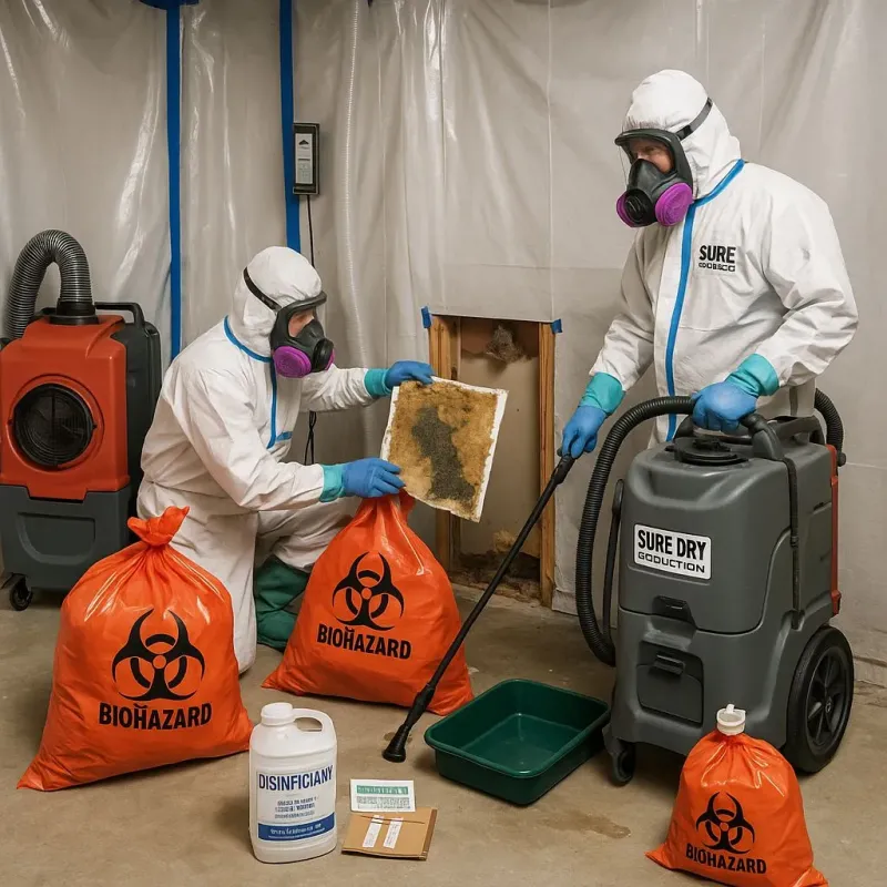 Contaminated Water Handling Protocols process in Sabana Hoyos, PR